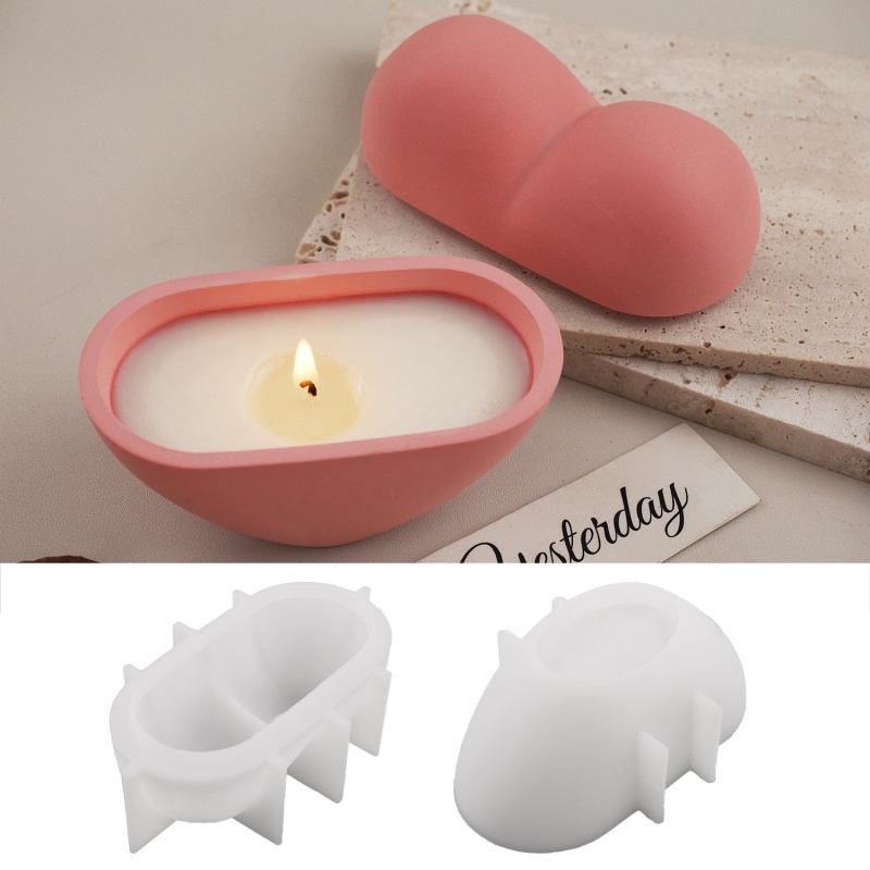 Candle Vessel Supplies - DIY Herzform Kerze Glas Silikonform Valentinstag