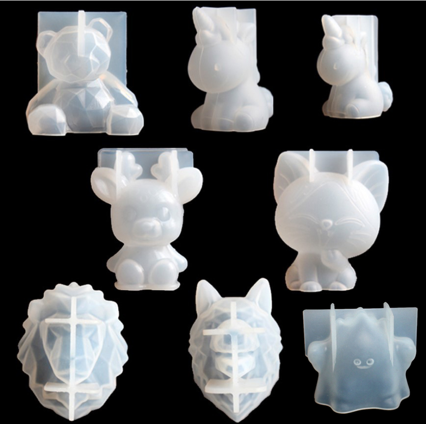 Candle Making Supplies For Beginners - Transparente Einhorn Silikon Epoxidharz Formen Geometrie