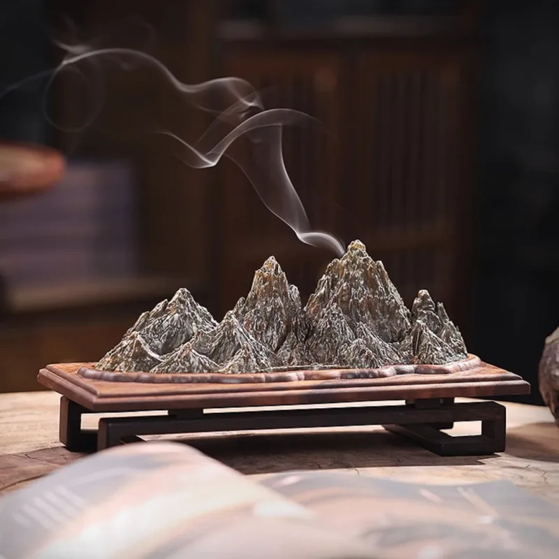 Candle Vessel Supplies - Weihrauchbereiter aus schwarzem Walnussholz, neues chinesisches