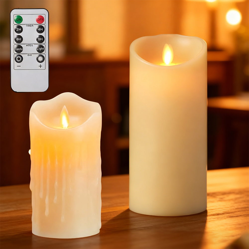 Candle Surprise - Flammenlose Kerzenlampe mit Fernbedienung, flackerndes Teelicht