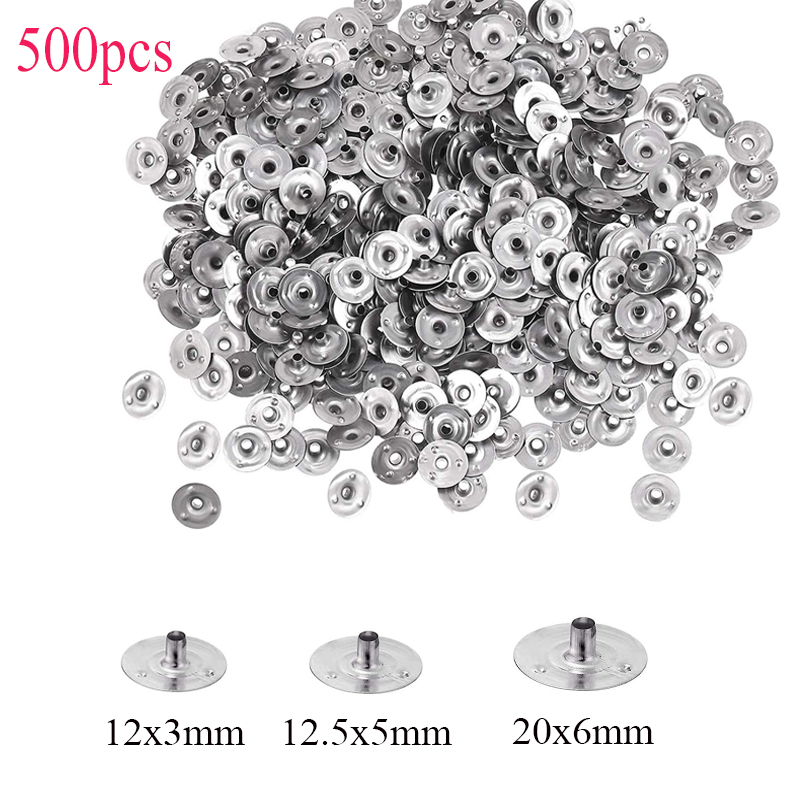 Candle Supplies Tins - 500 Stück Kerzendocht Metallhalter Tabs Halter