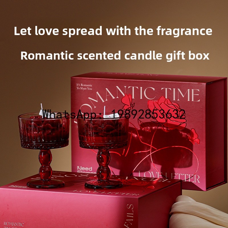 Candle Souvenir - LZ Rosen-Duftkerze, Modellierwachs, Duftgeschenkbox, Hochzeit, Verlobung,