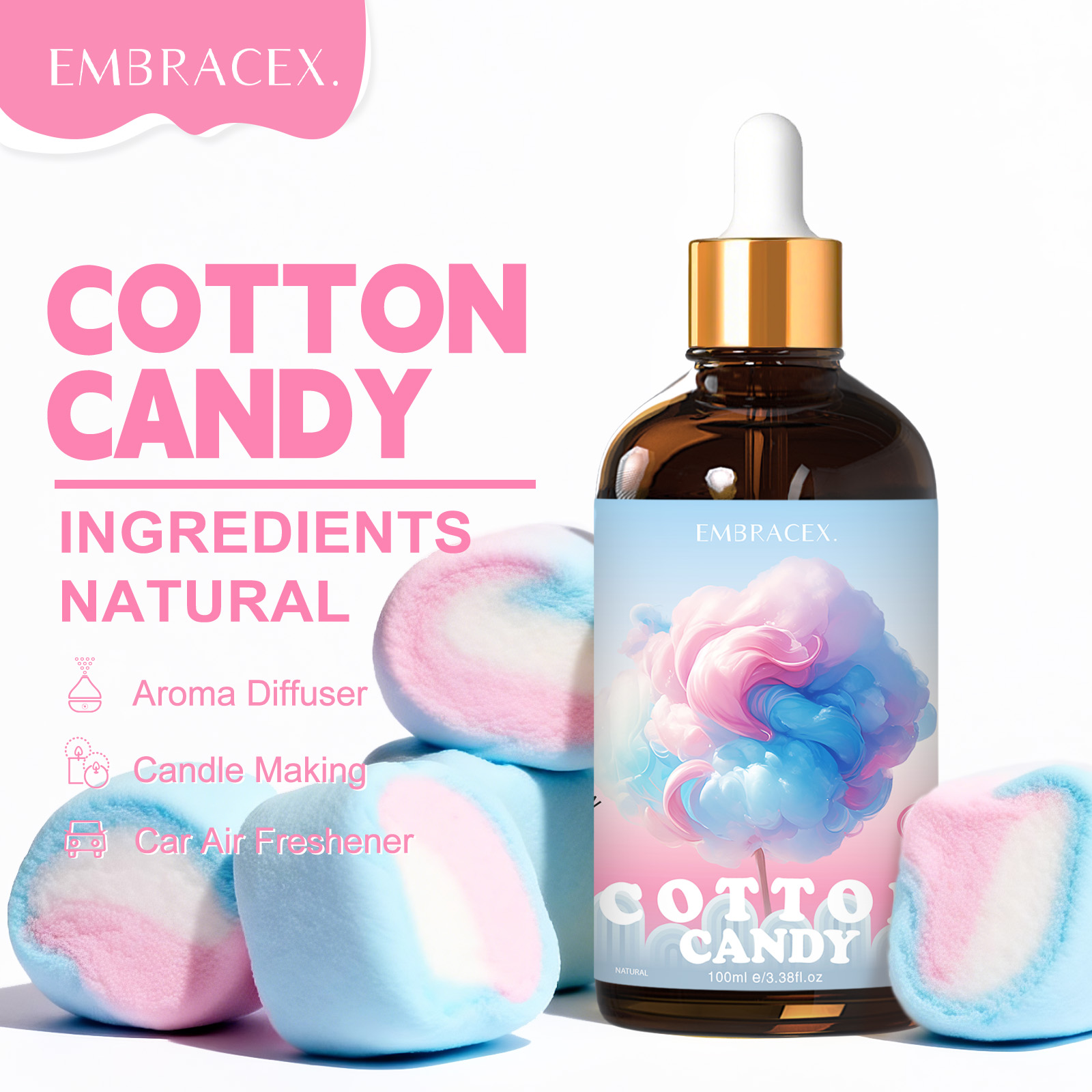 100ml Zuckerwatte-Duftöle für  – Candle Souvenir Bewertung und Preis