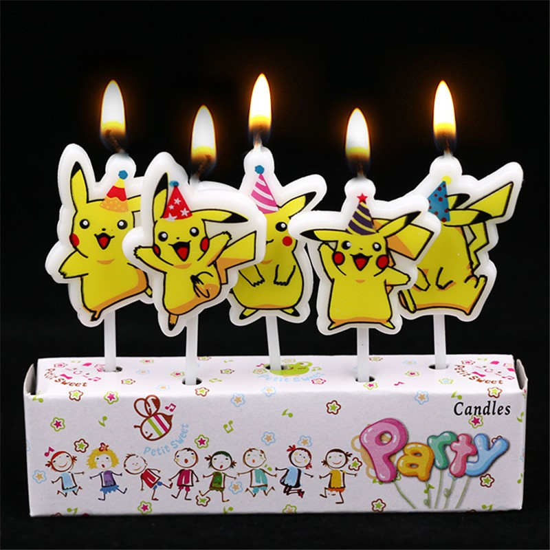 5 teile/los Pokemon Geburtstag – Candle Surprise Bewertung und Preis
