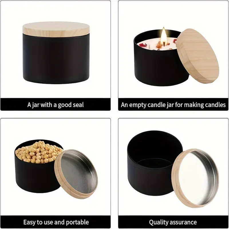 192 Stück 8 Unzen mattschwarz/ – Candle Vessel Supplies Bewertung und Preis