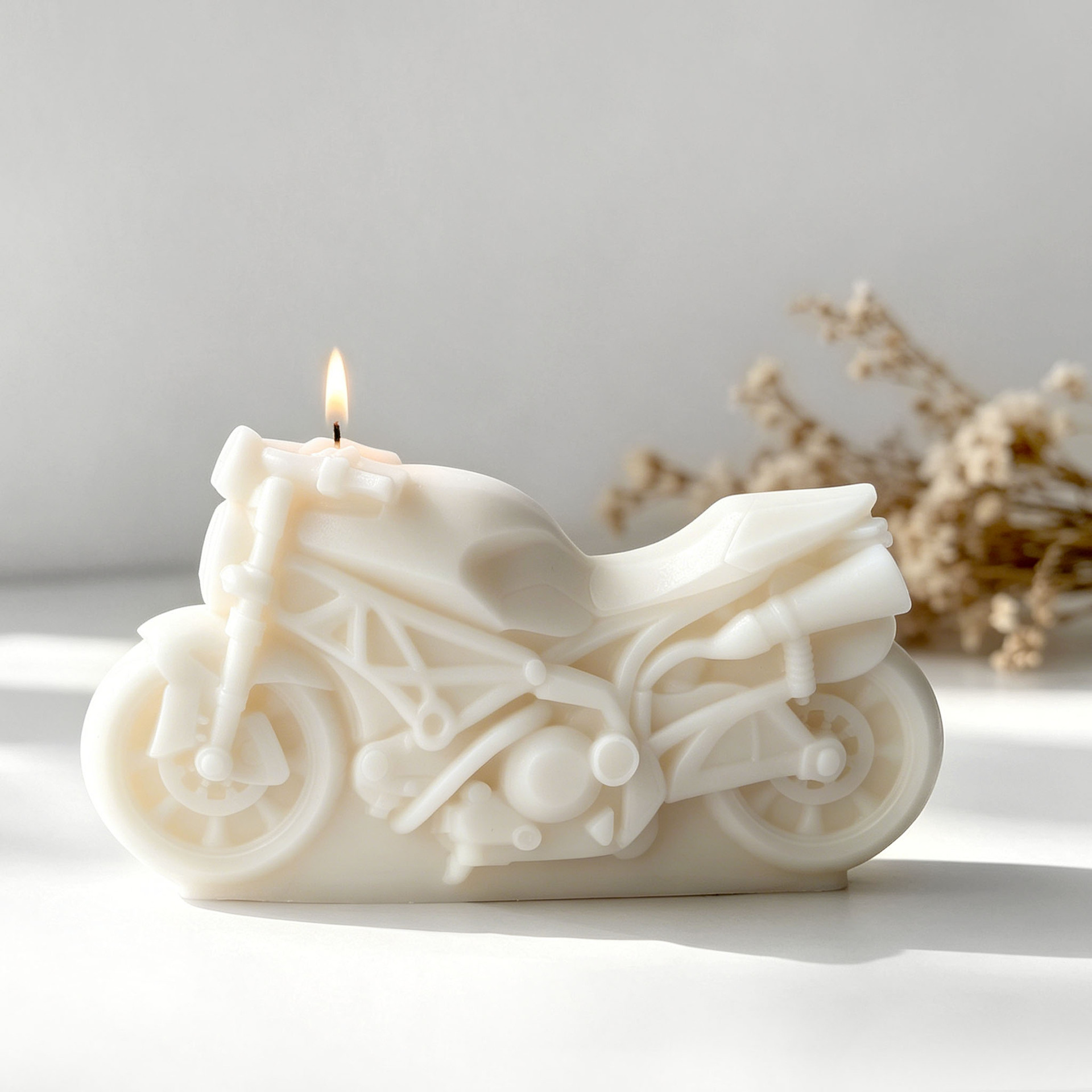 Motorrad-Design Kerzenform aus – Candle Supplies Tins Bewertung und Preis