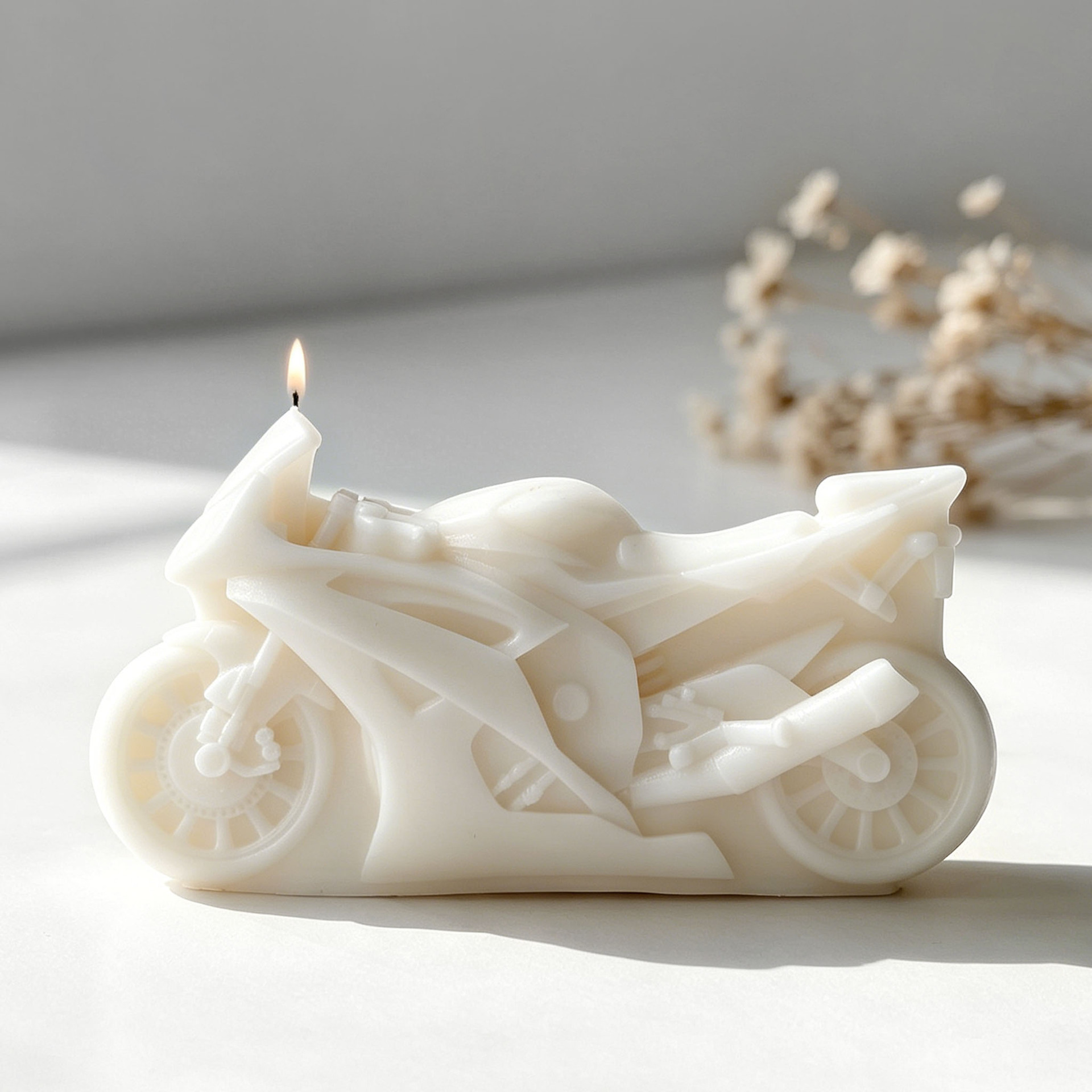 Motorrad-Design Kerzenform aus – Candle Supplies Tins Bewertung und Preis