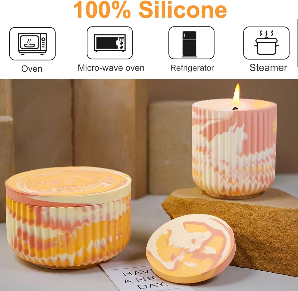 Silikonform für gestreifte run – Candle Vessel Supplies Bewertung und Preis